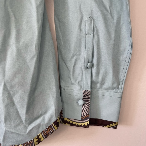 Brooks Brothers NWT fitted paisley trip button down dress shirt size 12 - Picture 4 of 9